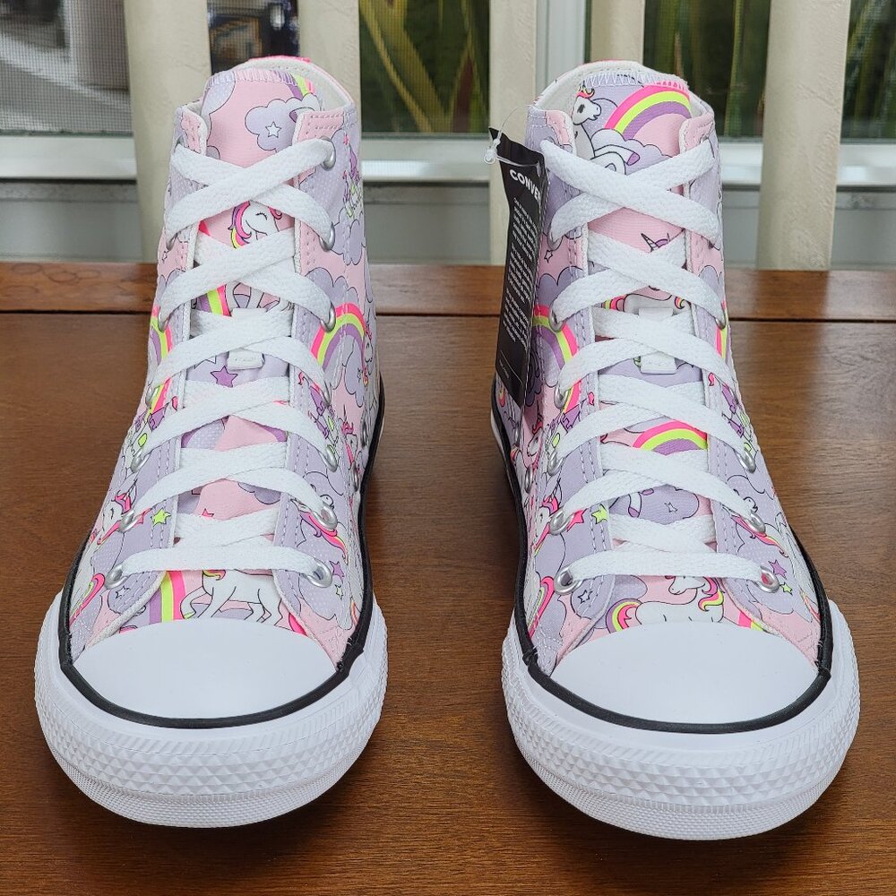 Converse Kids Unicorn Sneakers - Pink and White - Picture 3 of 12
